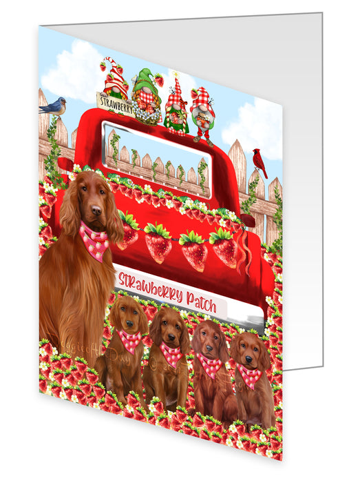 Irish Setter Greeting Cards & Note Cards: Explore a Variety of Designs, Custom, Personalized, Invitation Card with Envelopes, Gift for Dog and Pet Lovers
