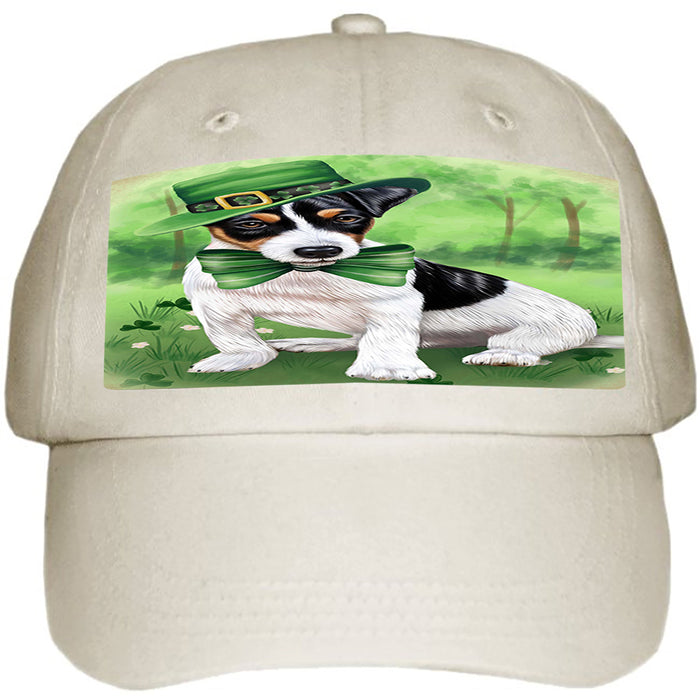St. Patricks Day Irish Portrait Jack Russell Terrier Dog Ball Hat Cap HAT50199