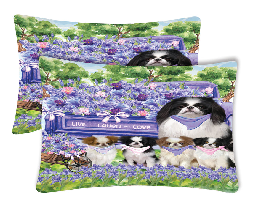 Japanese Chin Pillow Case, Explore a Variety of Designs, Personalized, Soft and Cozy Pillowcases Set of 2, Custom, Dog Lover's Gift