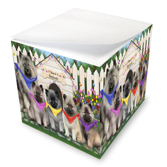 Spring Dog House Keeshonds Dog Note Cube NOC52158