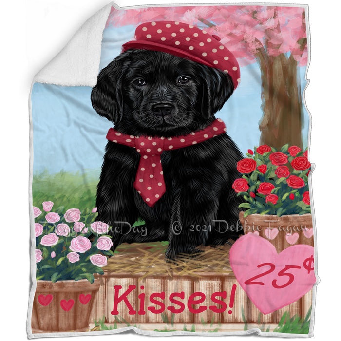 Rosie 25 Cent Kisses Labrador Retriever Dog Blanket BLNKT123042