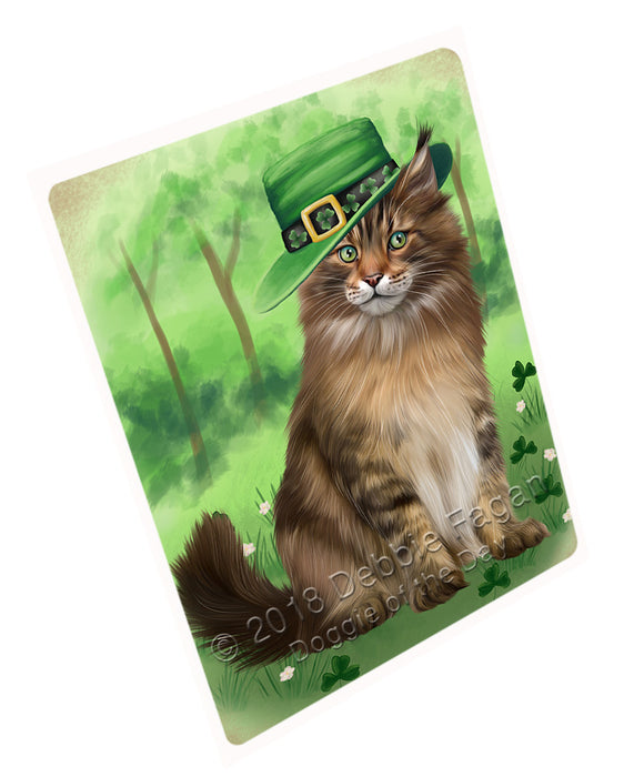 St. Patricks Day Irish Portrait Maine Coon Cat Refrigerator / Dishwasher Magnet RMAG104532