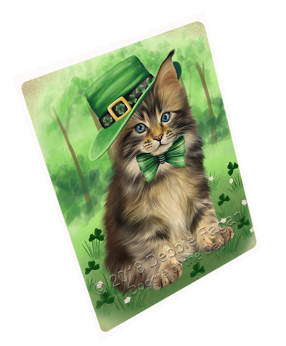 St. Patricks Day Irish Portrait Maine Coon Cat Refrigerator / Dishwasher Magnet RMAG104544