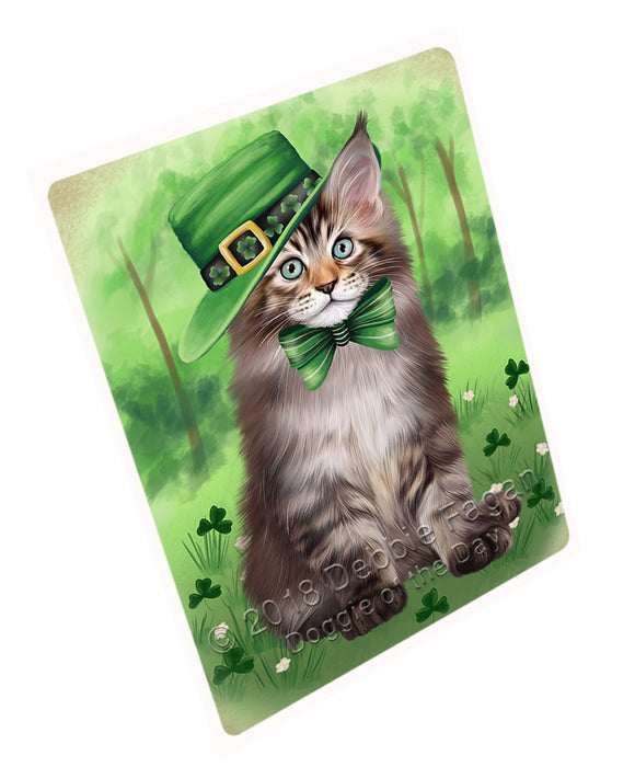 St. Patricks Day Irish Portrait Maine Coon Cat Refrigerator / Dishwasher Magnet RMAG104556