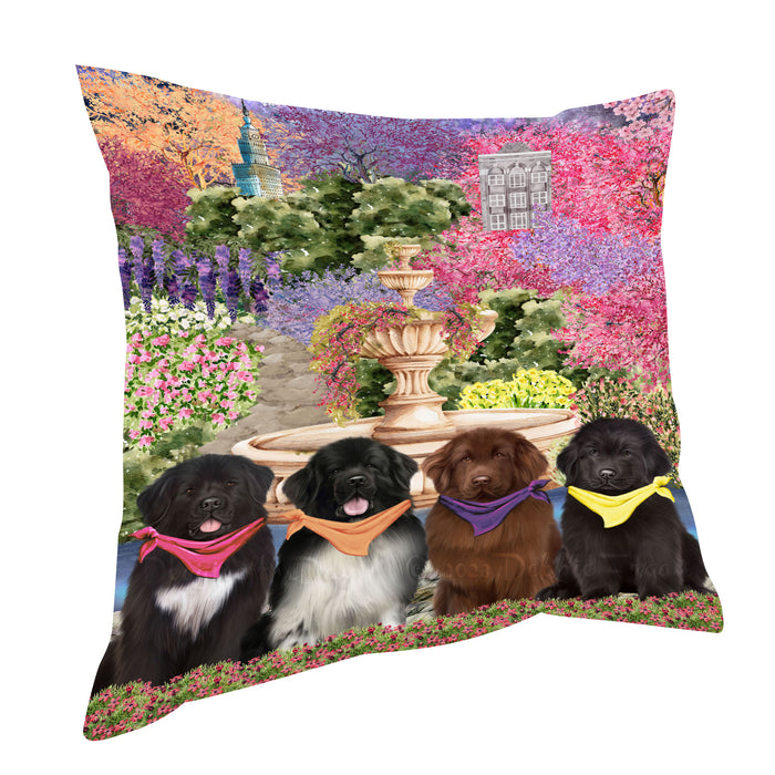 Newfoundland Pillow, Cushion Throw Pillows for Sofa Couch Bed, Explore a Variety of Designs, Custom, Personalized, Dog and Pet Lovers Gift