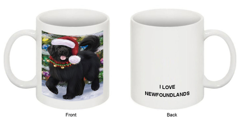 Trotting in the Snow Newfoundland Dog Coffee Mug MUG50846