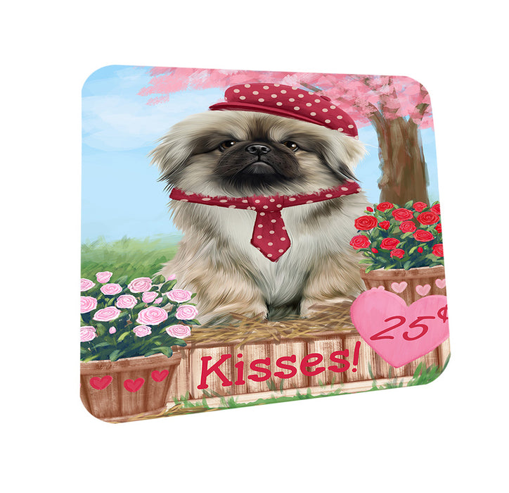 Rosie 25 Cent Kisses Pekingese Dog Coasters Set of 4 CST55939
