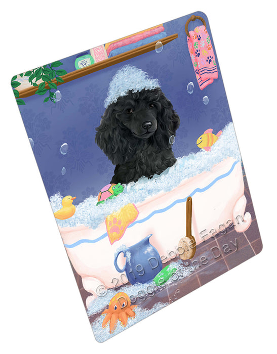 Rub A Dub Dog In A Tub Poodle Dog Cutting Board - For Kitchen - Scratch & Stain Resistant - Designed To Stay In Place - Easy To Clean By Hand - Perfect for Chopping Meats, Vegetables, CA81808