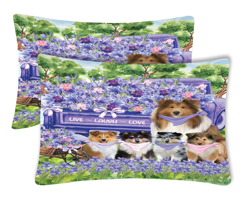 Rough Collie Pillow Case, Standard Pillowcases Set of 2, Explore a Variety of Designs, Custom, Personalized, Pet & Dog Lovers Gifts