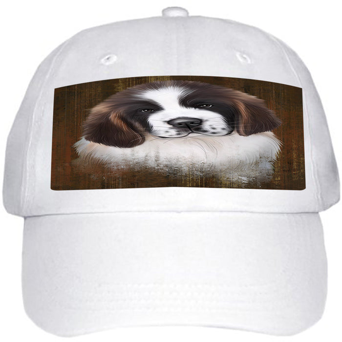 Rustic Saint Bernard Dog Ball Hat Cap HAT55158