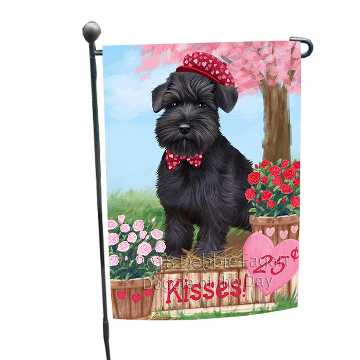 Rosie 25 Cent Kisses Schnauzer Dog Garden Flag GFLG56568