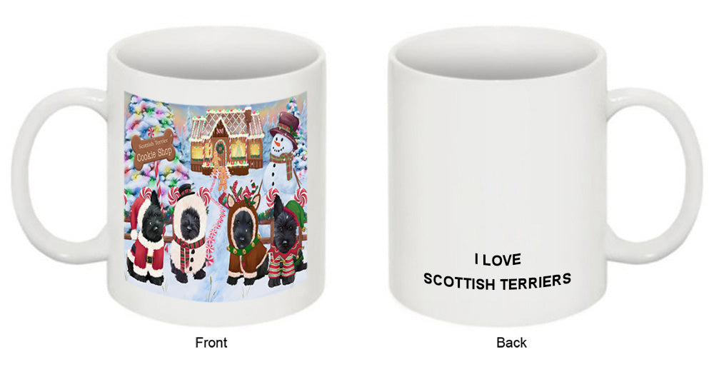 Holiday Gingerbread Cookie Shop Scottish Terriers Dog Coffee Mug MUG52015