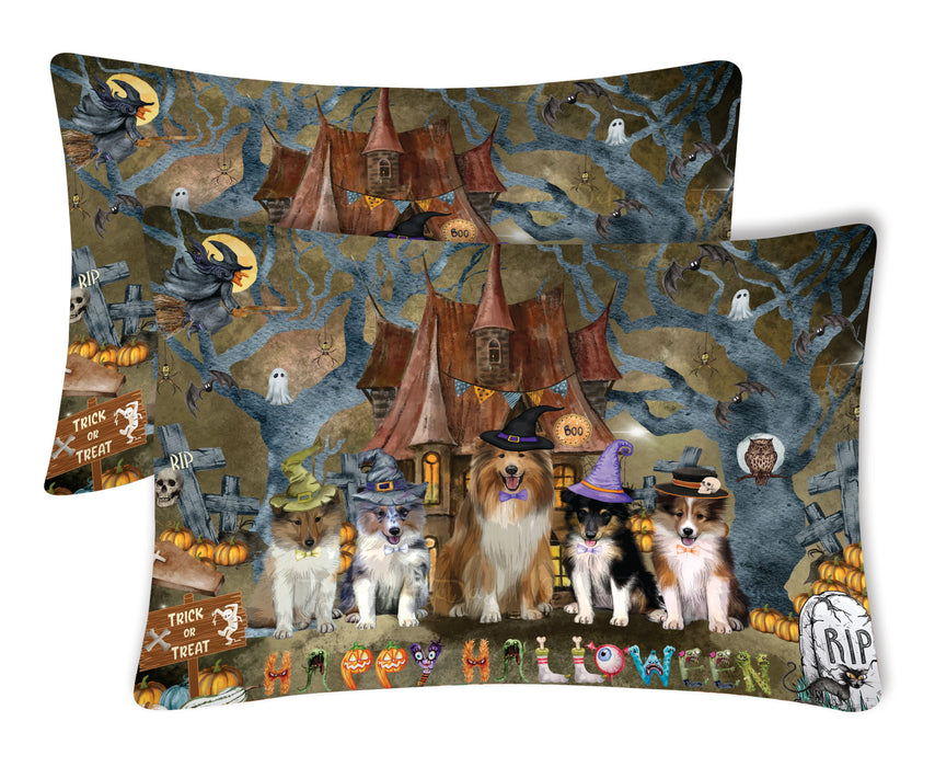 Shetland Sheepdog Pillow Case with a Variety of Designs, Custom, Personalized, Super Soft Pillowcases Set of 2, Dog and Pet Lovers Gifts