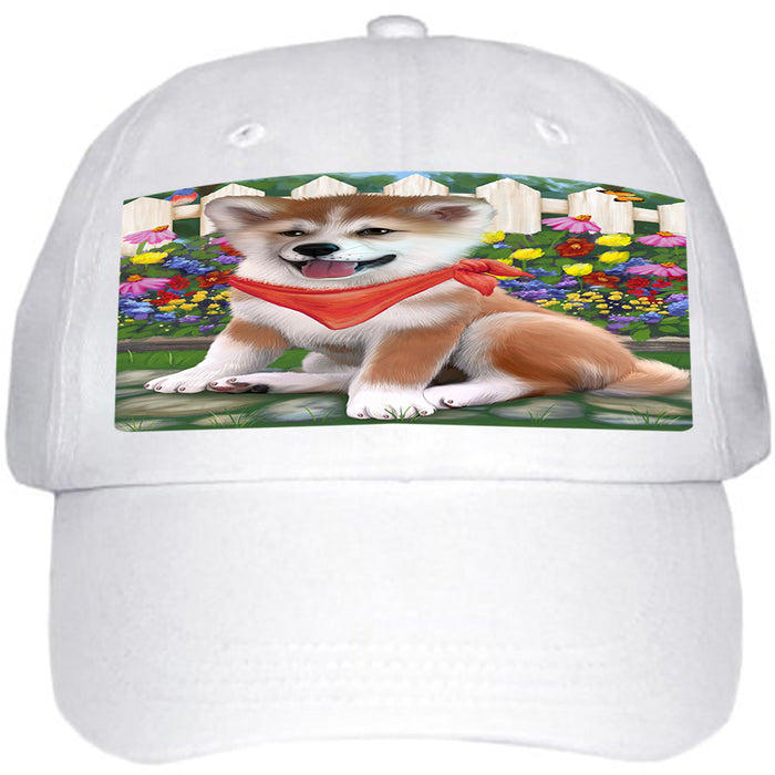 Spring Floral Shiba Inu Dog Ball Hat Cap HAT59772