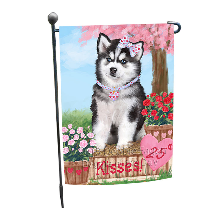 Rosie 25 Cent Kisses Siberian Husky Dog Garden Flag GFLG56787