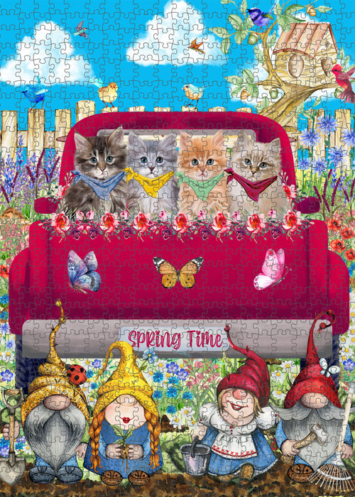 Siberian Cats Jigsaw Puzzle: Explore a Variety of Designs, Interlocking Halloween Puzzles for Adult, Custom, Personalized, Pet Gift for Cat Lovers