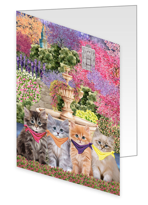 Siberian Cat Greeting Cards & Note Cards with Envelopes, Explore a Variety of Designs, Custom, Personalized, Multi Pack Pet Gift for Cats Lovers