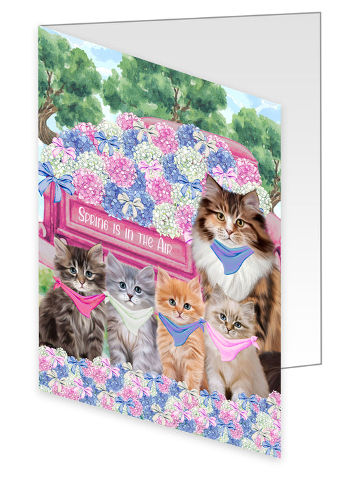 Siberian Cat Greeting Cards & Note Cards: Invitation Card with Envelopes Multi Pack, Personalized, Explore a Variety of Designs, Custom, Cats Gift for Pet Lovers