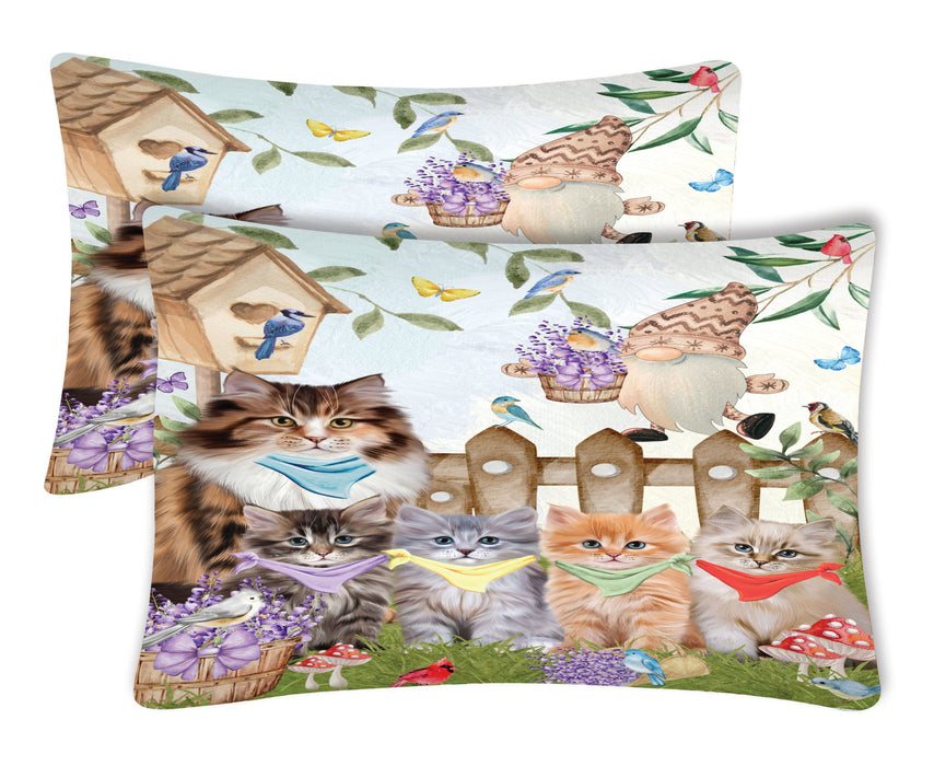 Siberian Cat Pillow Case: Explore a Variety of Designs, Custom, Personalized, Soft and Cozy Pillowcases Set of 2, Gift for Cats and Pet Lovers