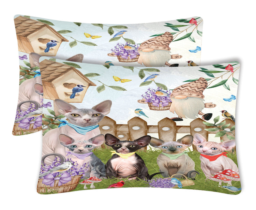 Sphynx Cat Pillow Case, Standard Pillowcases Set of 2, Explore a Variety of Designs, Custom, Personalized, Pet & Cats Lovers Gifts