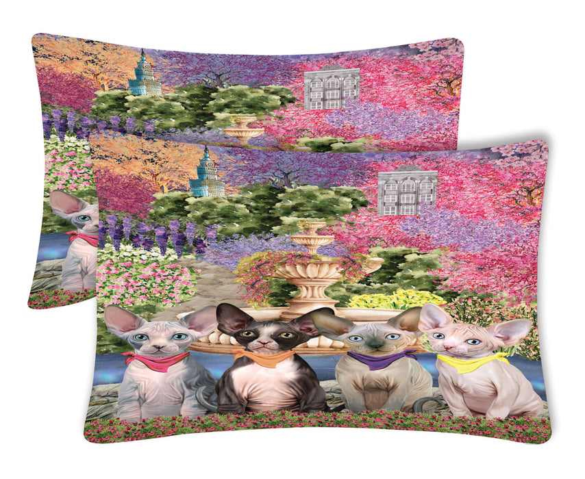 Sphynx Cat Pillow Case, Explore a Variety of Designs, Personalized, Soft and Cozy Pillowcases Set of 2, Custom, Cats Lover's Gift