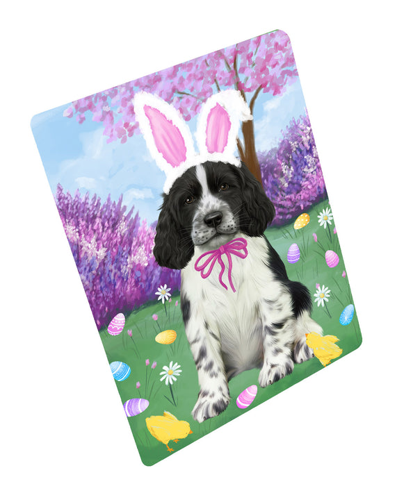 Easter holiday Springer Spaniel Dog Cutting Board - For Kitchen - Scratch & Stain Resistant - Designed To Stay In Place - Easy To Clean By Hand - Perfect for Chopping Meats, Vegetables, CA83660