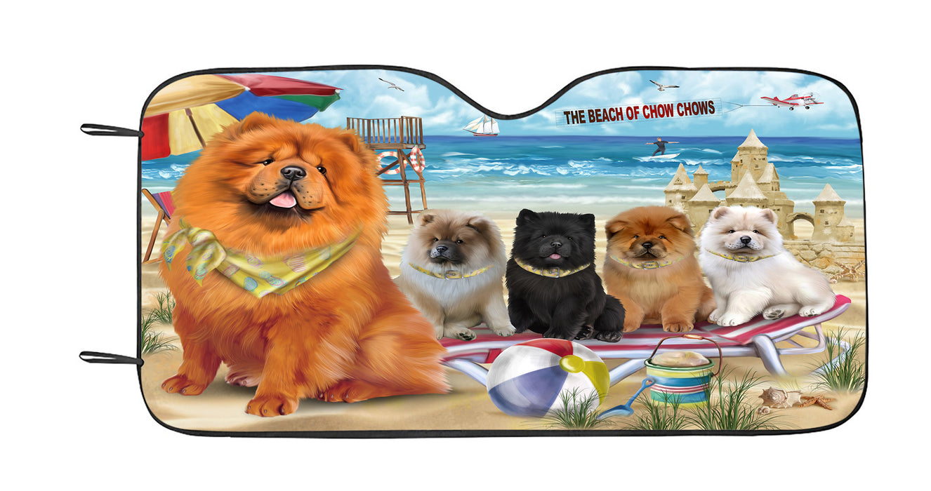 Pet Friendly Beach Chow Chow Dogs Car Sun Shade