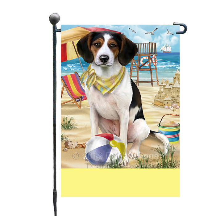 Personalized Pet Friendly Beach Treeing Walker Coonhound Dog Custom Garden Flags GFLG-DOTD-A58461