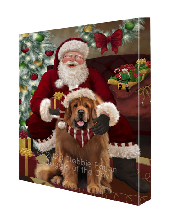Santa I've Been Good Tibetan Mastiff Dog Canvas Print Wall Art Décor CVS148994