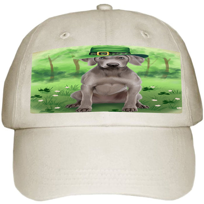 St. Patricks Day Irish Portrait Weimaraner Dog Ball Hat Cap HAT52008