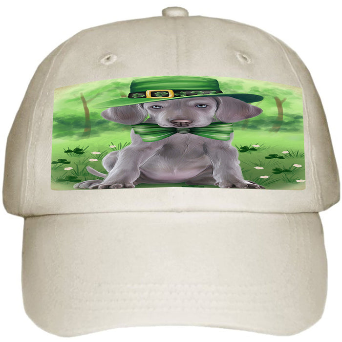 St. Patricks Day Irish Portrait Weimaraner Dog Ball Hat Cap HAT52014