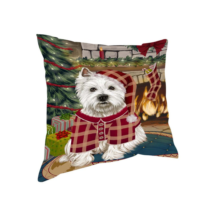 The Stocking was Hung West Highland Terrier Dog Pillow PIL71548
