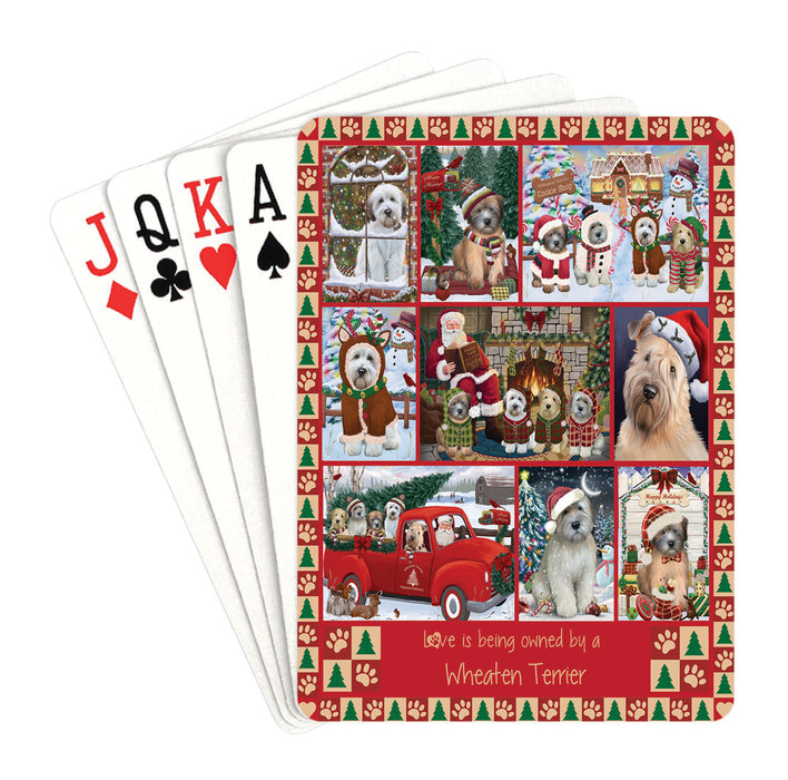 Love is Being Owned Christmas Wheaten Terrier Dogs Playing Card Decks