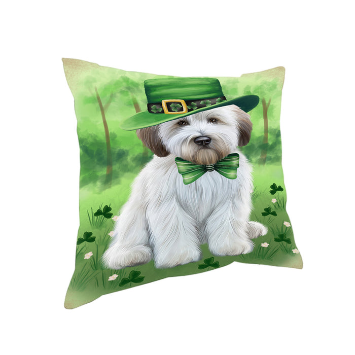 St. Patricks Day Irish Portrait Wheaten Terrier Dog Pillow PIL86340