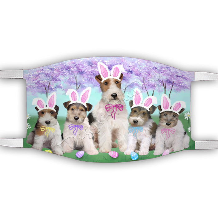 Easter Holiday Wire Fox Terrier Dogs Face Mask FM49651