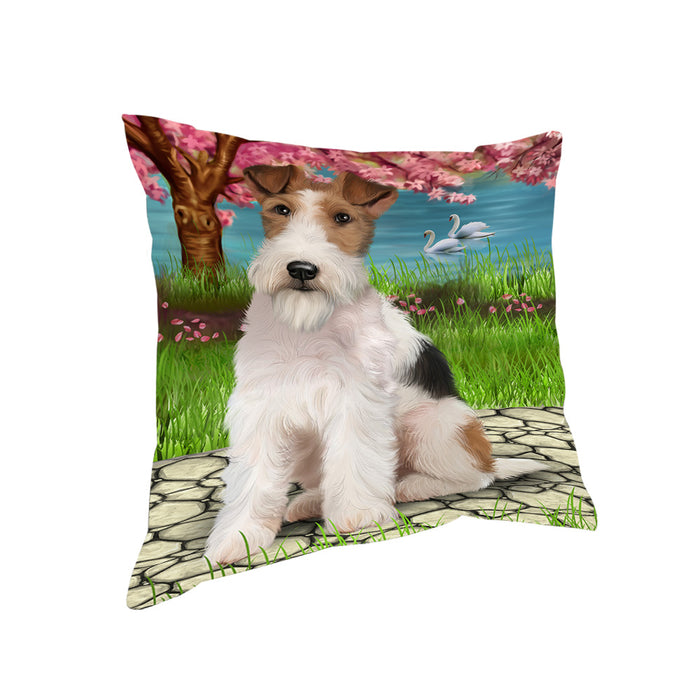 Wire Fox Terrier Dog Pillow PIL67648