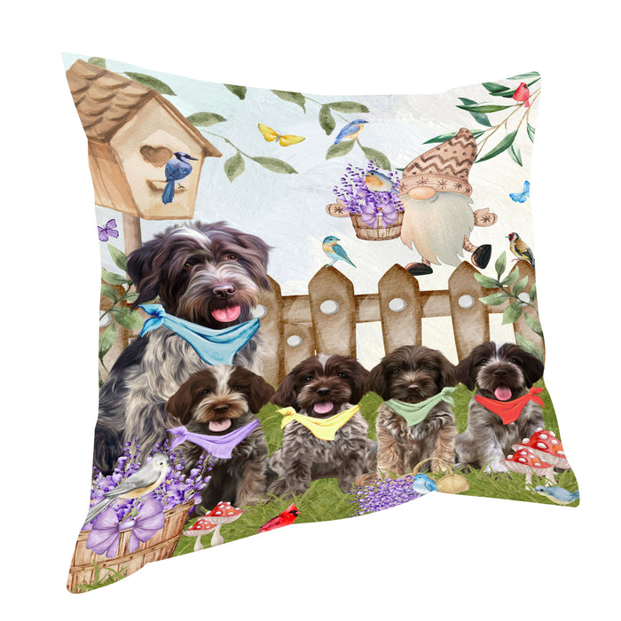 Wirehaired Pointing Griffon Pillow, Explore a Variety of Personalized Designs, Custom, Throw Pillows Cushion for Sofa Couch Bed, Dog Gift for Pet Lovers