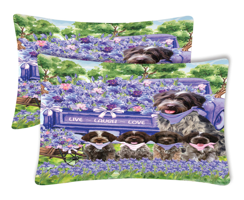 Wirehaired Pointing Griffon Pillow Case with a Variety of Designs, Custom, Personalized, Super Soft Pillowcases Set of 2, Dog and Pet Lovers Gifts