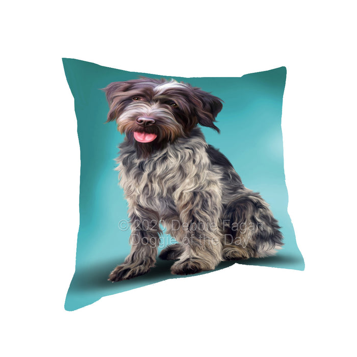 Wirehaired Pointing Griffon Dog Pillow with Top Quality High-Resolution Images - Ultra Soft Pet Pillows for Sleeping - Reversible & Comfort - Ideal Gift for Dog Lover - Cushion for Sofa Couch Bed - 100% Polyester