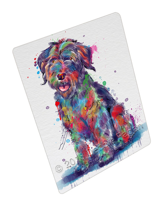 Watercolor Wirehaired Pointing Griffon Dog Cutting Board - For Kitchen - Scratch & Stain Resistant - Designed To Stay In Place - Easy To Clean By Hand - Perfect for Chopping Meats, Vegetables