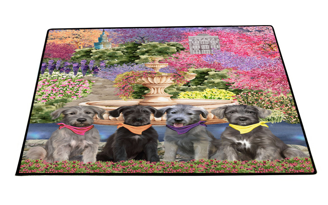 Wolfhound Floor Mats: Explore a Variety of Designs, Personalized, Custom, Halloween Anti-Slip Doormat for Indoor and Outdoor, Dog Gift for Pet Lovers