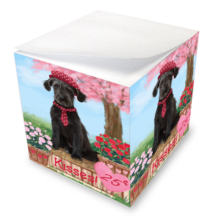 Rosie 25 Cent Kisses Wolfhound Dog Note Cube NOC-DOTD-A57323