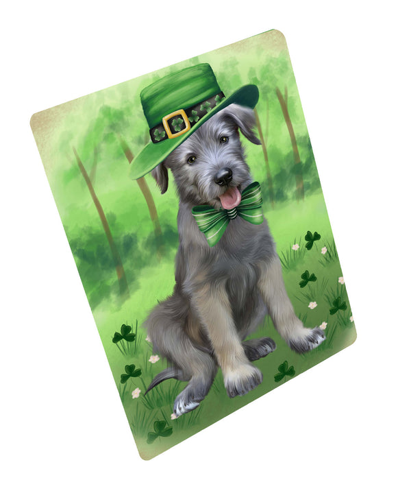 St. Patrick's Day Wolfhound Dog Refrigerator/Dishwasher Magnet - Kitchen Decor Magnet - Pets Portrait Unique Magnet - Ultra-Sticky Premium Quality Magnet RMAG114943