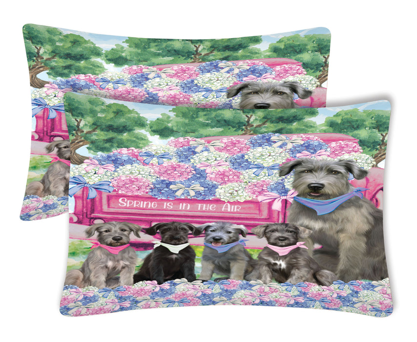 Wolfhound Pillow Case: Explore a Variety of Personalized Designs, Custom, Soft and Cozy Pillowcases Set of 2, Pet & Dog Gifts