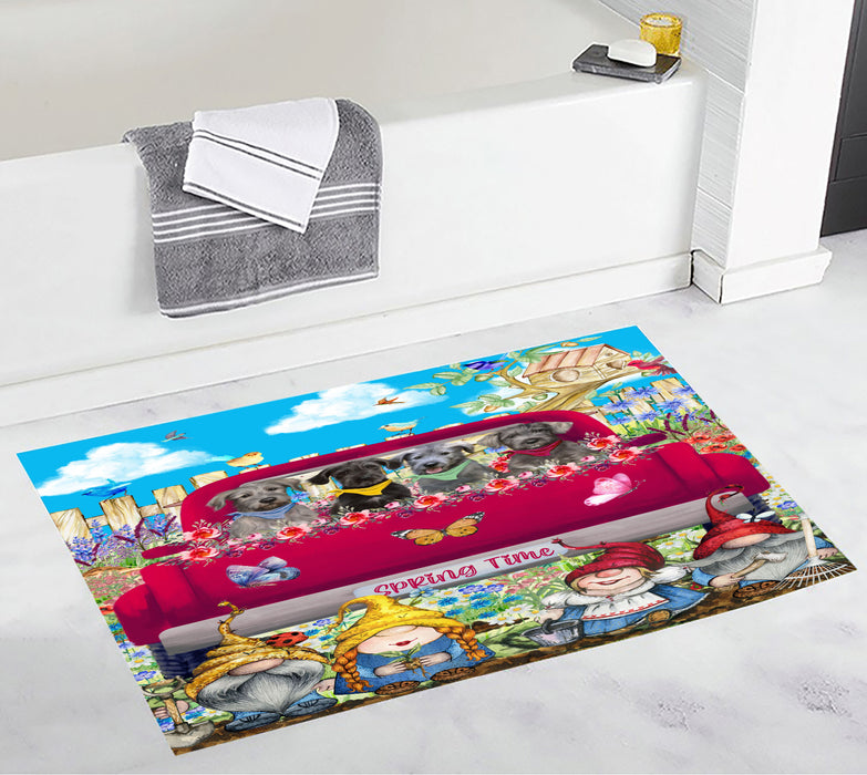 Wolfhound Custom Bath Mat, Explore a Variety of Personalized Designs, Anti-Slip Bathroom Pet Rug Mats, Dog Lover's Gifts