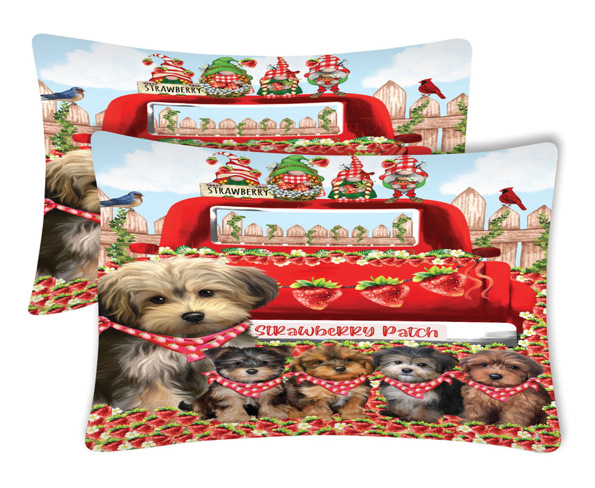 Yorkipoo Pillow Case: Explore a Variety of Personalized Designs, Custom, Soft and Cozy Pillowcases Set of 2, Pet & Dog Gifts