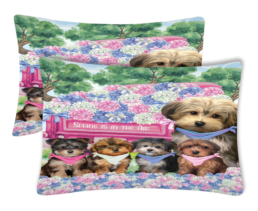 Yorkipoo Pillow Case with a Variety of Designs, Custom, Personalized, Super Soft Pillowcases Set of 2, Dog and Pet Lovers Gifts