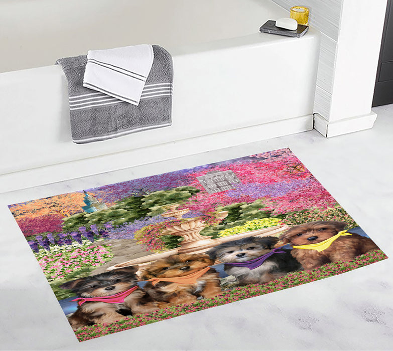 Yorkipoo Bath Mat, Anti-Slip Bathroom Rug Mats, Explore a Variety of Designs, Custom, Personalized, Dog Gift for Pet Lovers