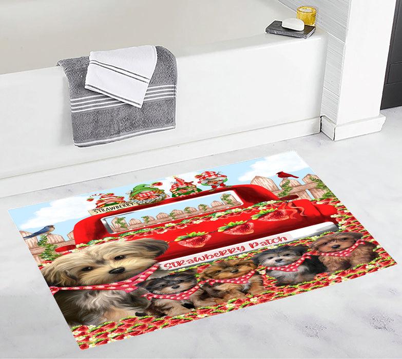 Yorkipoo Bath Mat, Anti-Slip Bathroom Rug Mats, Explore a Variety of Designs, Custom, Personalized, Dog Gift for Pet Lovers