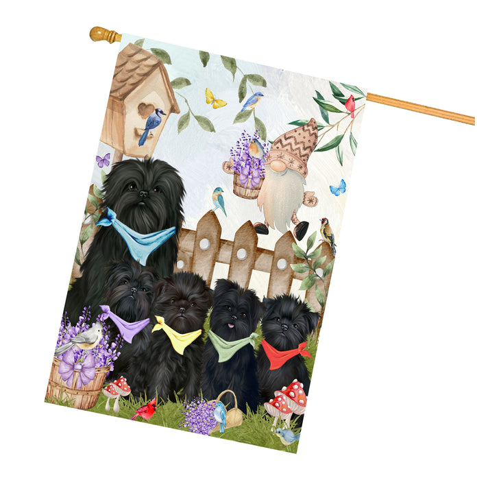 Affenpinscher Dogs House Flag: Explore a Variety of Designs, Custom, Personalized, Weather Resistant, Double-Sided, Home Outside Yard Decor for Dog and Pet Lovers